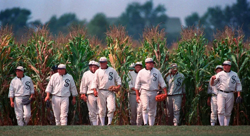 Major League Baseball is back at the Field of Dreams, now in a permanent ballpark amid the corn